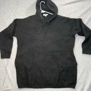 LBLC The Label Lila Sweater Womens Large tunic black pullover Hoodie